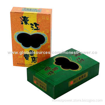 Folded Food Packaging, Made of 300gsm Paper, Customized Designs and Sizes Accepted